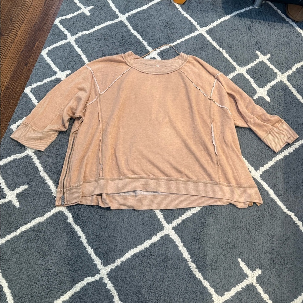 Free People Sun Seaker Sweatshirt - Sand